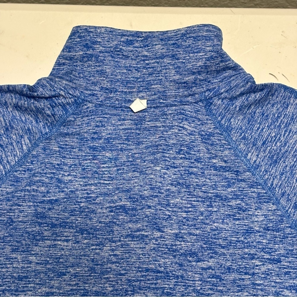 Nike Women's Heathered Blue Quarter-Zip Sweatshirt - Picture 11 of 12